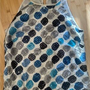 Ann Taylor Sequin Sleeveless Top.